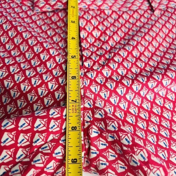 GAP Woman Size 6P Pink Slim Cropped Capri Pants Geometric Spring Summer 0812 - Picture 12 of 14